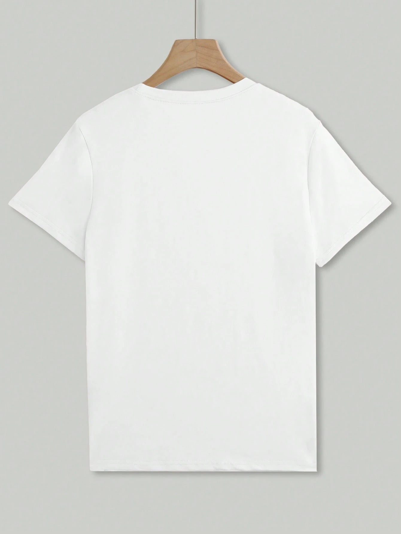 EMERY ROSE Women's Casual Solid Color Round Neck Short Sleeve T-Shirt, Versatile For Summer