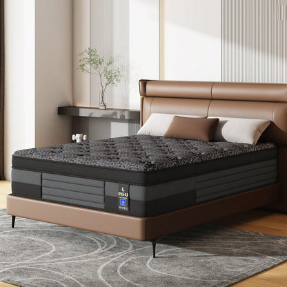 ENSHUI 12/14 Inch Twin Full Queen King Size Mattress 2026 Upgraded Hybrid Cooling Gel Memory Foam & Pocket Coils, Medium Firm Mattress In A Box For Back Neck Pain Relief, Motion Isolation, Edge Suppor
