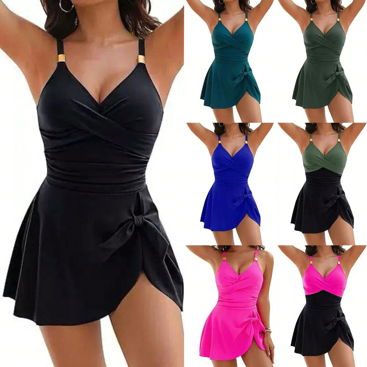 European Women One Piece Swimsuit Tight Slim Crisscross Open Back Sexy Multi Color In Stock Beach Bathing Suit