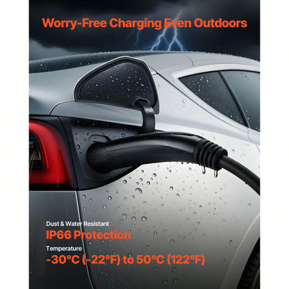 EV Charger Extension Cable For Te Sla, 48Amp 40 Ft Max 240V 11.52 KW With NACS Plug, EV Extension Cord For Level 1/2 Tesla Mobile/Wall Connector/Destination Charger, Model Y/X/3/S, Carrying Bag