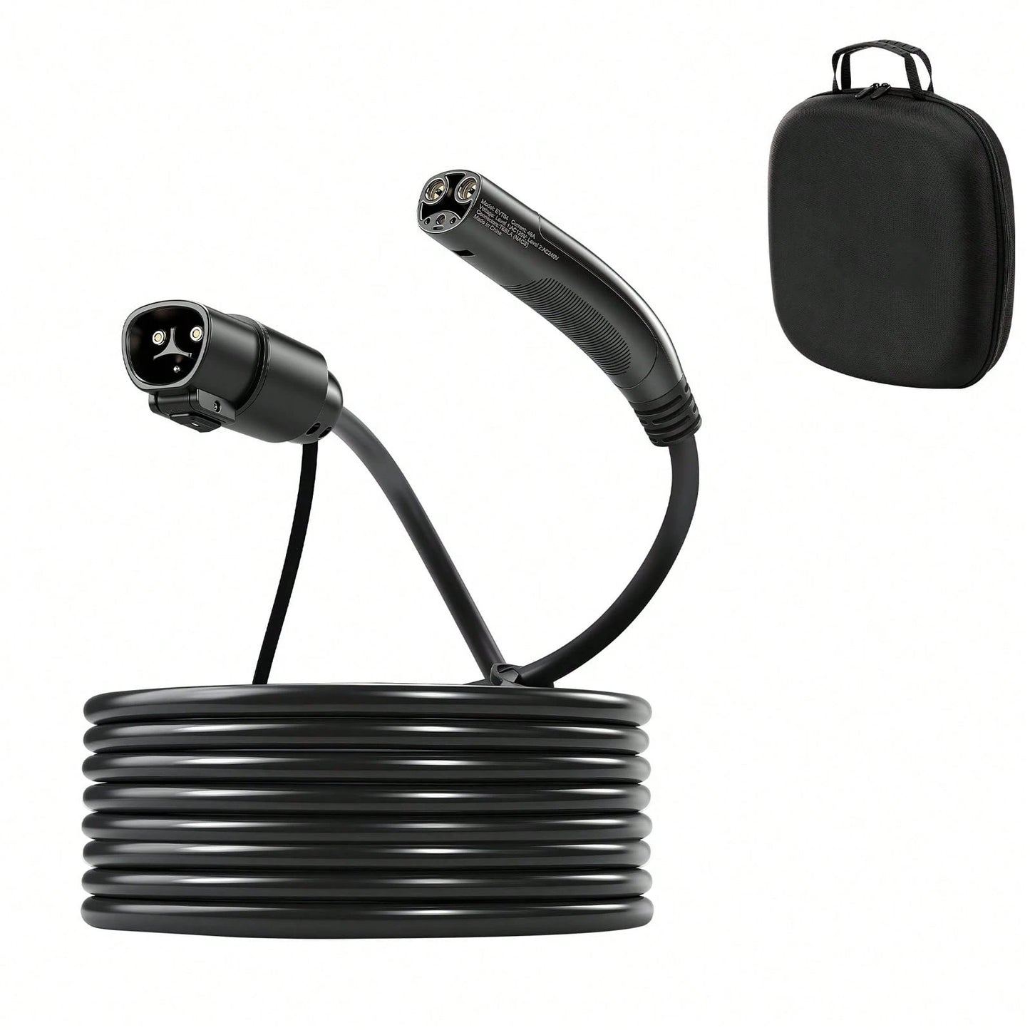 EV Charger Extension Cable For Te Sla, 48Amp 40 Ft Max 240V 11.52 KW With NACS Plug, EV Extension Cord For Level 1/2 Tesla Mobile/Wall Connector/Destination Charger, Model Y/X/3/S, Carrying Bag