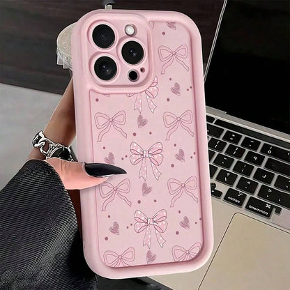 Excluding Lanyard And Stand, Minimalist White TPU Floral Fashion Phone 1pc Transparent TPU With 3 White Flower/Orchid Pattern Compatible With 11 12 13 14 15 16 17 Pro XR/8 Plus Series Spring Birthda
