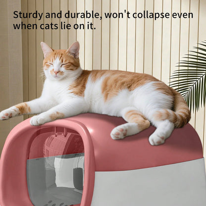 Extra Large Odor-Controlling Litter Box, Capacity Litter Box, PP Litter Box Easy To Clean And Assemble, Suitable For Cats Under 20 Pounds, Enclosed Cat Litter Box With Two-Way Swing Door, Hooded Kitt