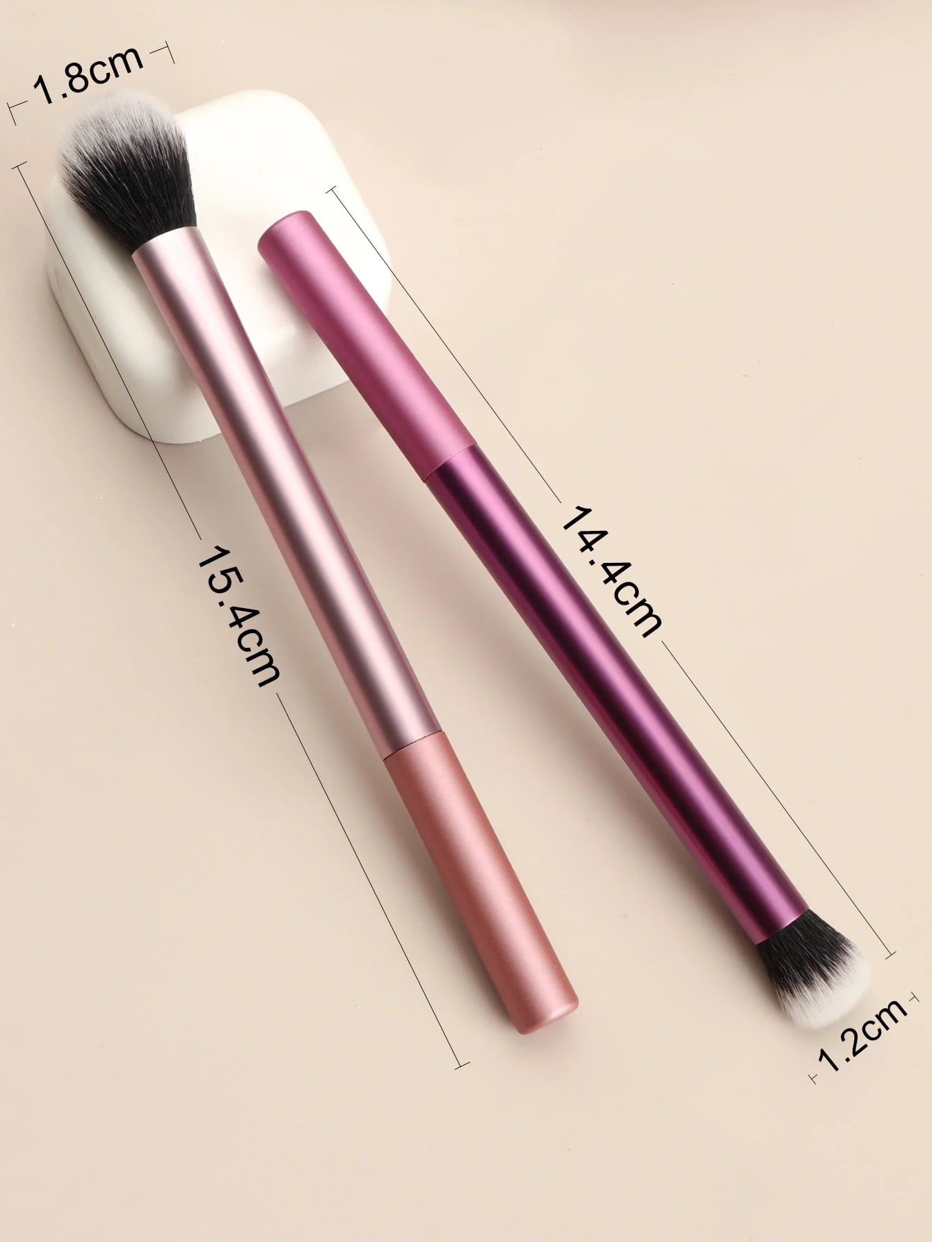 Eyeshadow Brushes, 2pcs Multifunctional Makeup Brush For Eye Shadow, Makeup Brush/Cosmetic Brush,Brush Set,Makeup Brush Kit,Make Up Brush Set,Make Up Set Complete,Makeup Brush Set,Complete Makeup Kit