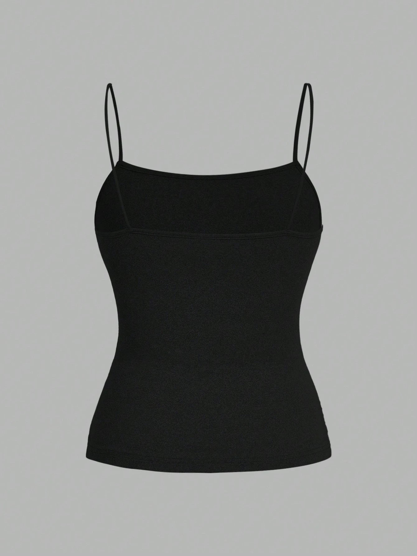 EZwear 3pcs/Set Plus Size Women Ruched Side Sleeveless Camisole Vest,Black And White Striped,Summer,Casual,Everyday Spaghetti Tops Multipack Tank Body Tops