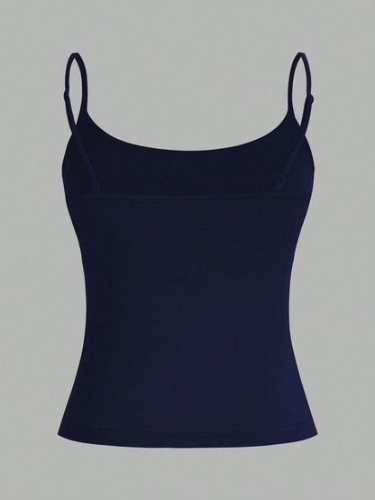 EZwear 3pcs/Set Women's Casual Sexy Tight Fitting Camisole Tops, Suitable For Summer