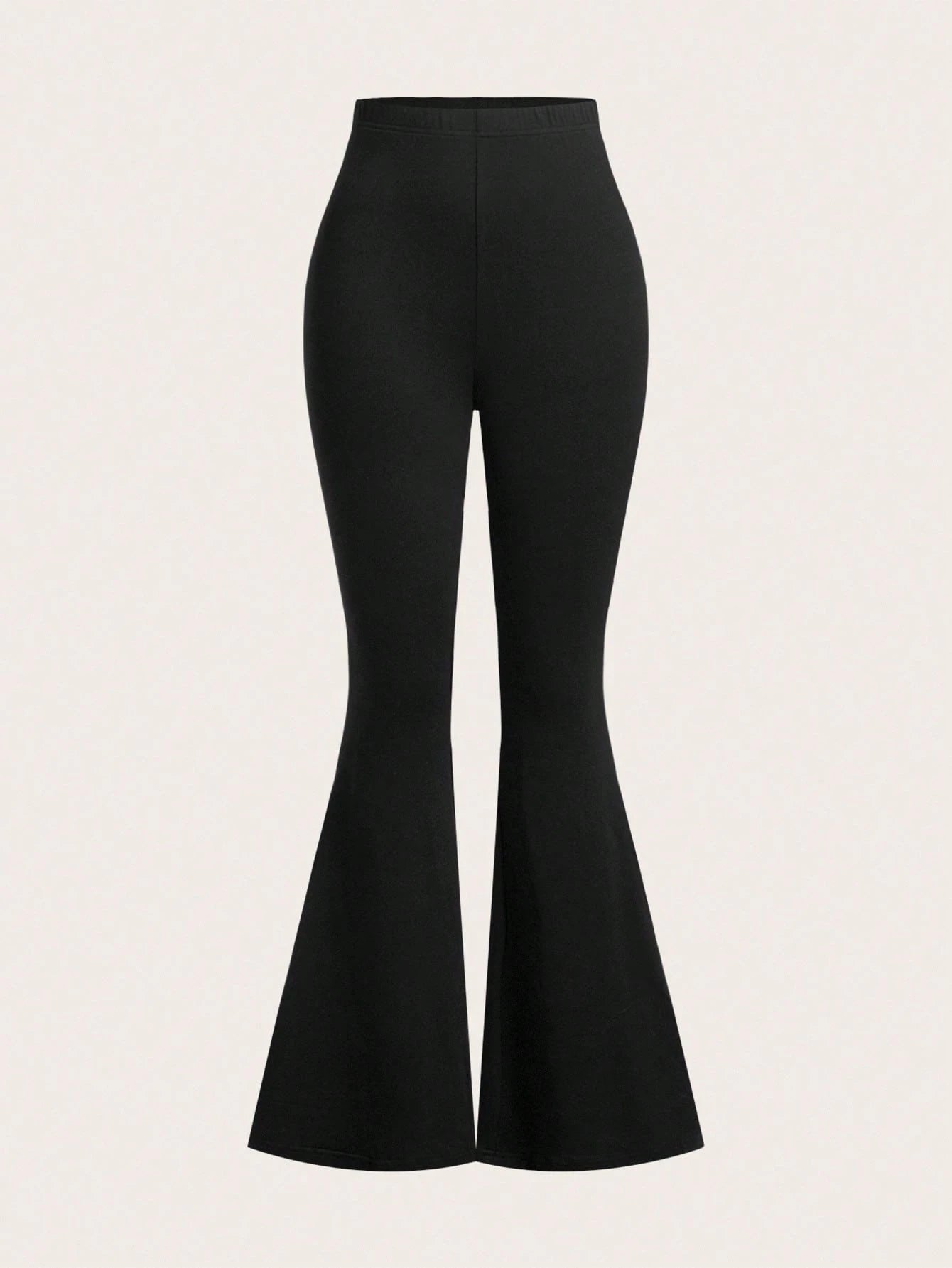 EZwear 3pcs Women High Waist Skinny Flare Leg Pants Set
