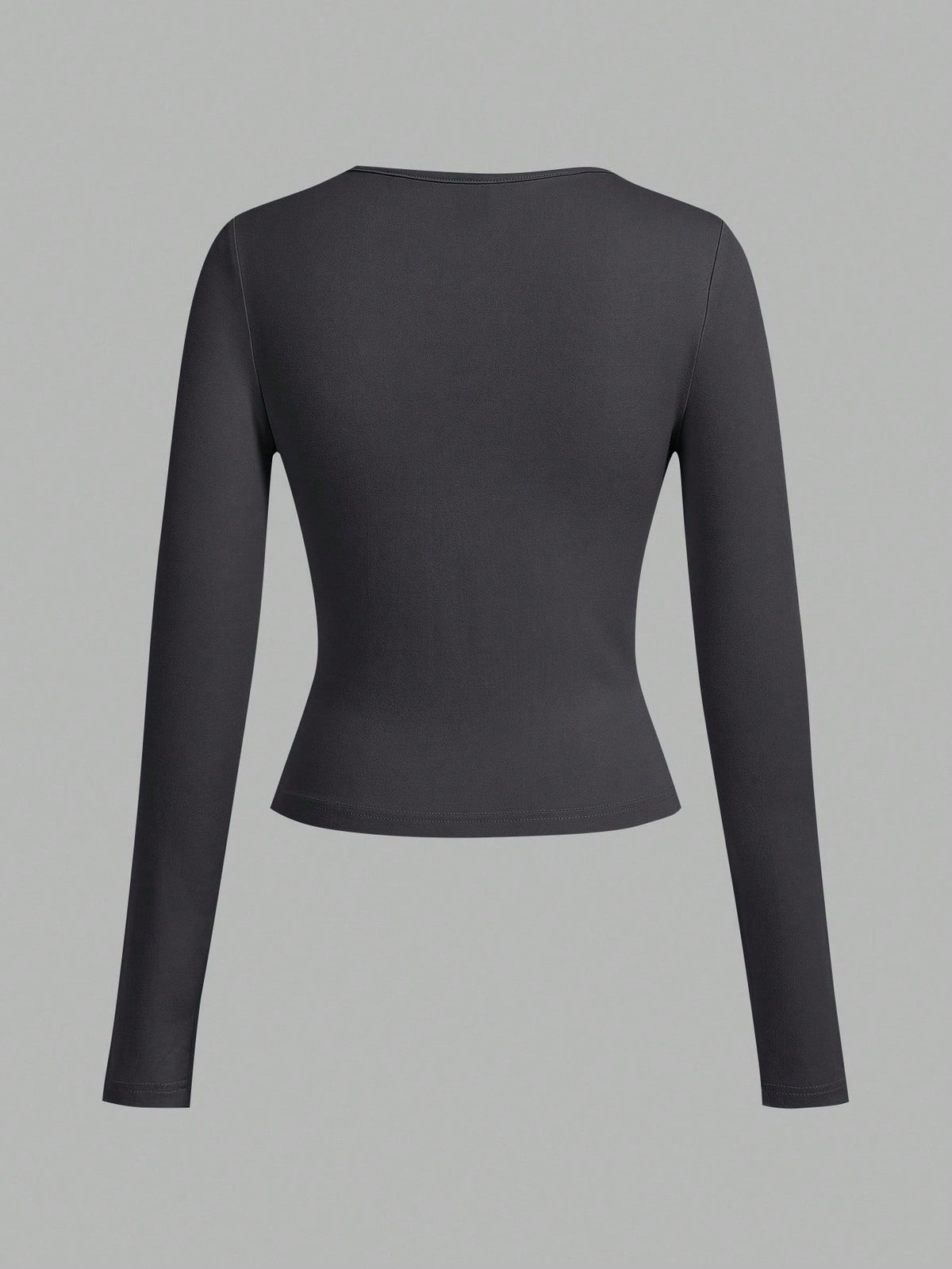 EZwear 3pcs Women Set Wide Neck Tight Fit Long Sleeve Long Length T-Shirt Set, Suitable For Spring, Autumn & Winter Autumn And Winter
