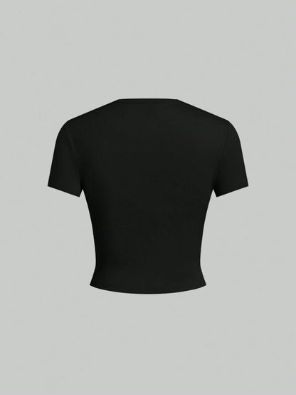 EZwear 5pcs/Set Solid Color Slim Fit Tank Top T-Shirt, Sleeveless