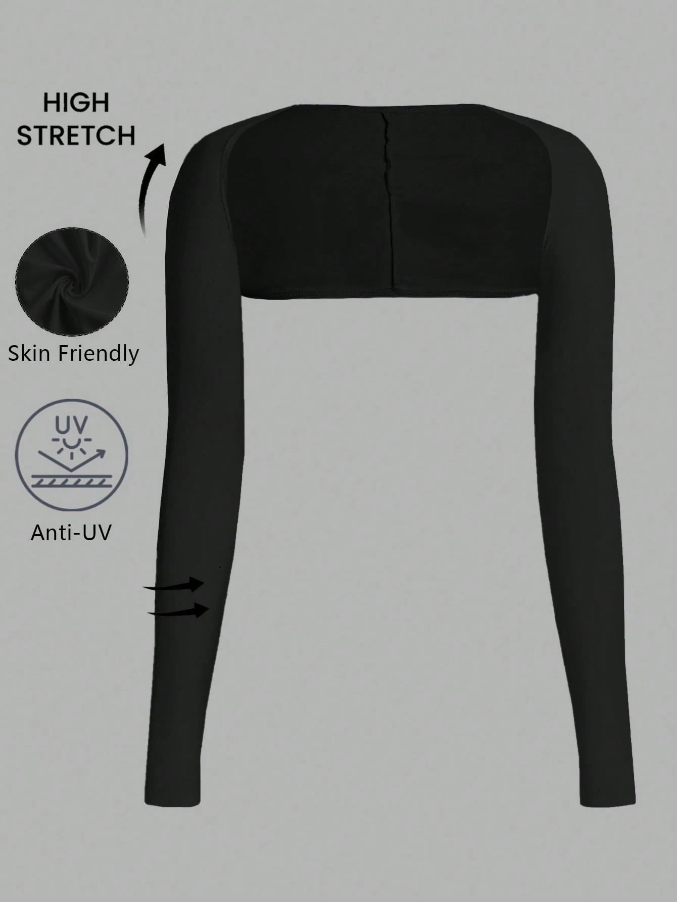 EZwear Plus Size Shawl Top Long Sleeves With Finger Holes, Comfortable And Breathable, UV Protection, Women's Sun Protection Cooling Shrug Fall