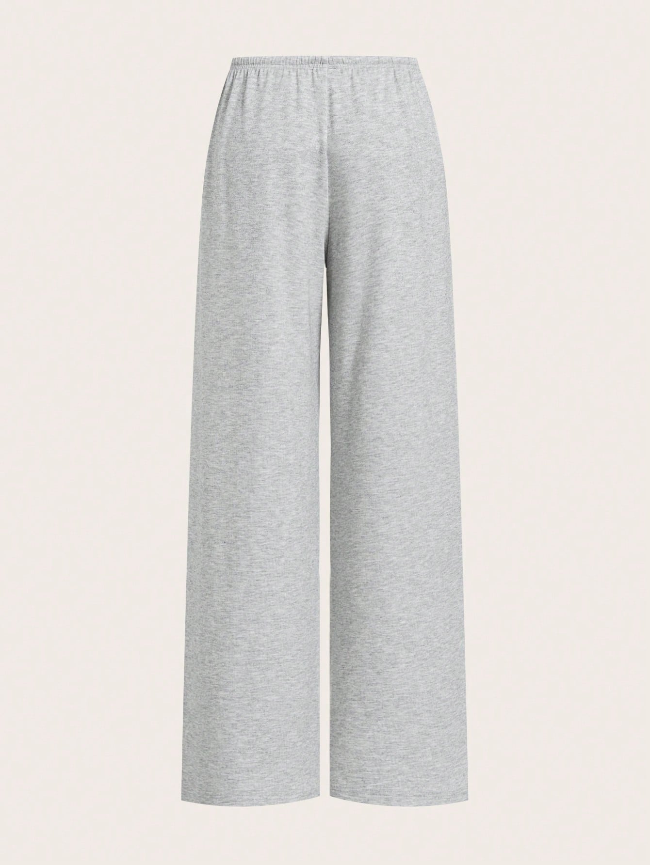 EZwear Two-Piece Set Lightweight Knitted Wide Leg Pants For Women, Two-Tone Color, Casual, Summer Outfits, Beach Holiday