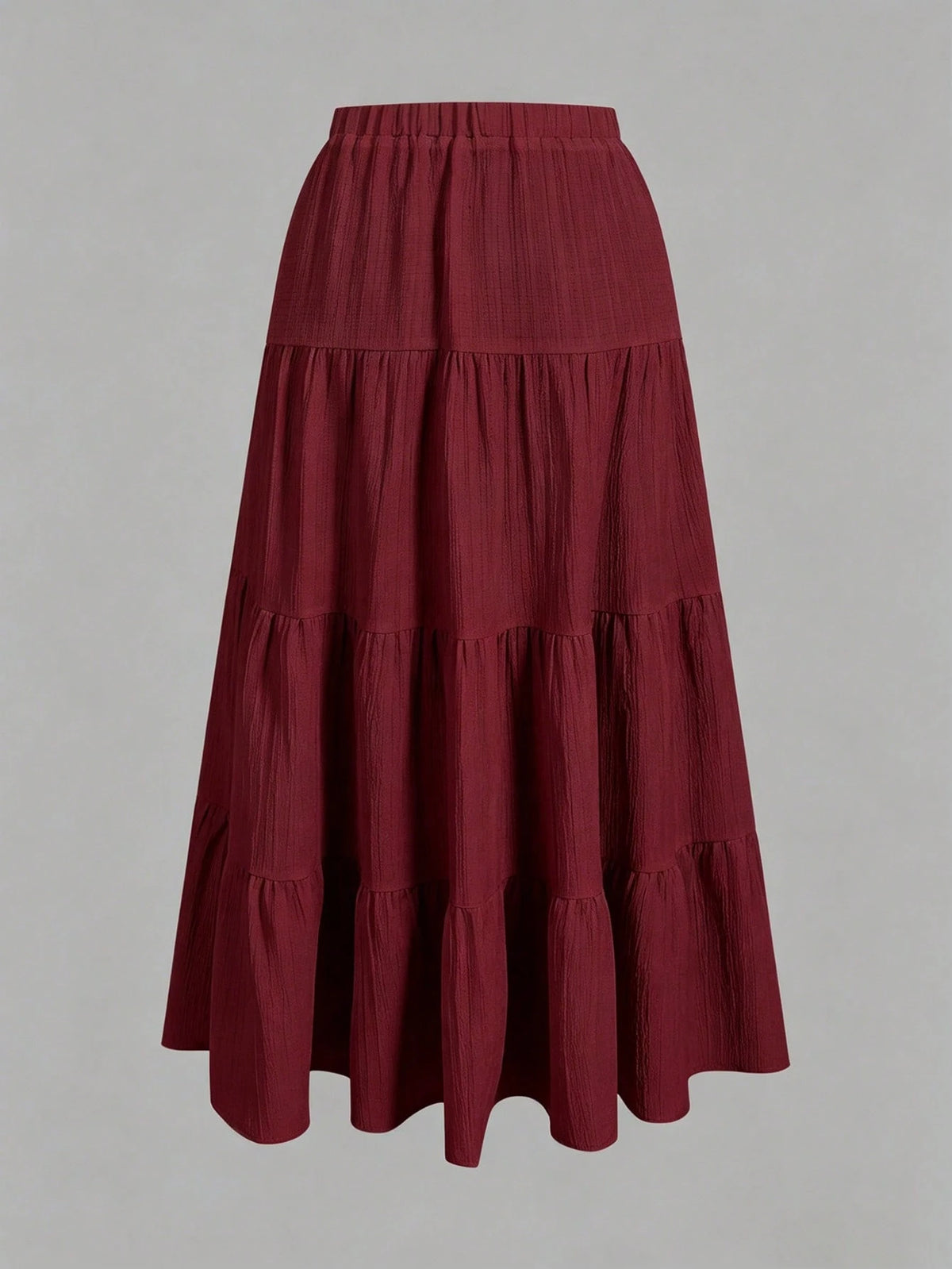 EZwear Women's Casual Vacation Multi-Layer Tiered Skirt, Suitable For Summer
