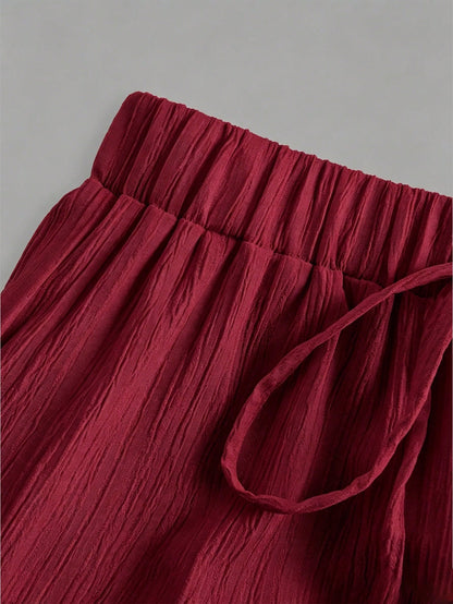 EZwear Women's Casual Vacation Multi-Layer Tiered Skirt, Suitable For Summer