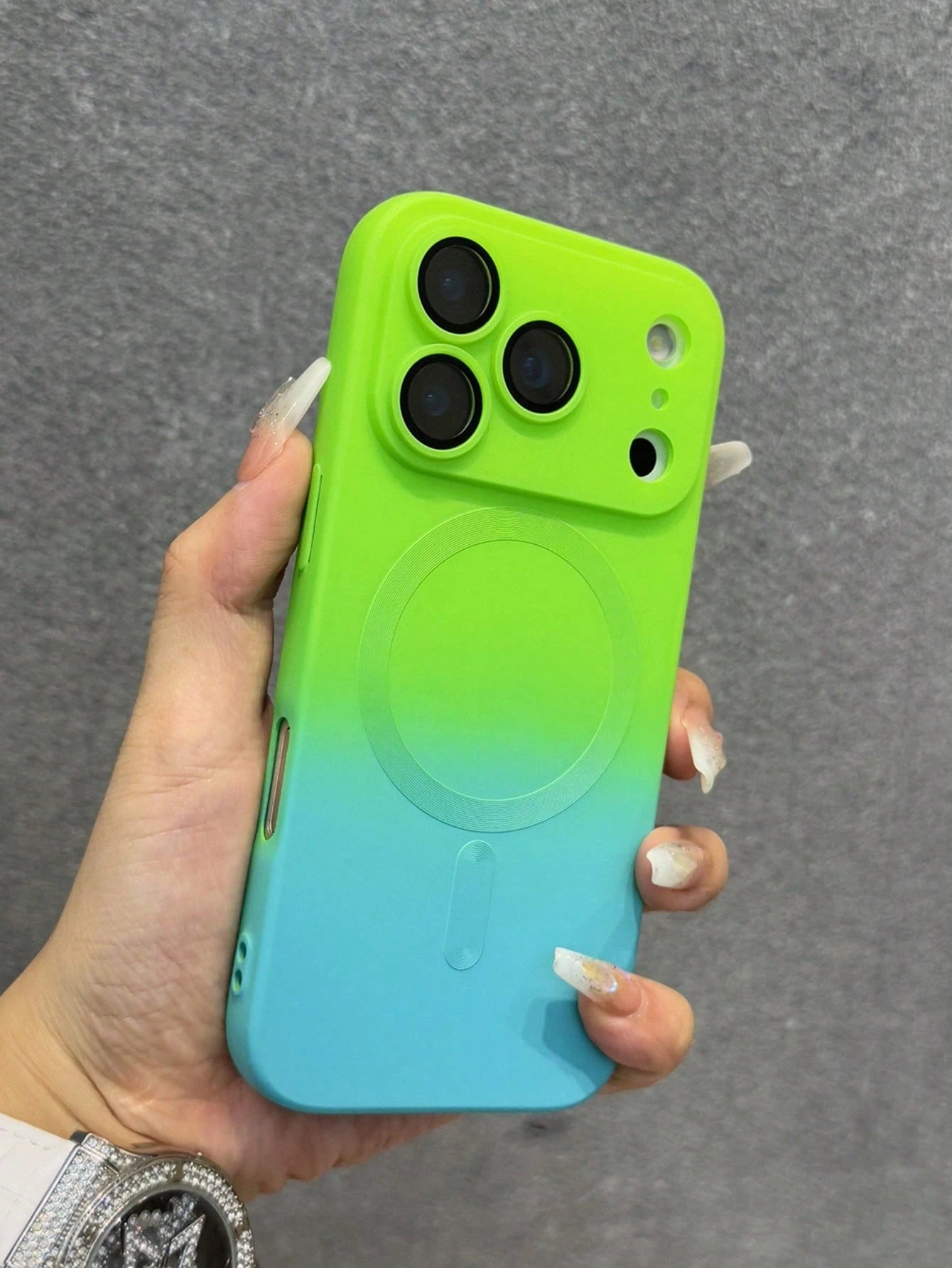 Fashion Gradient Silicone Multicolor Matte Magnetic Phone Case Compatible With IPhone 17 PRO MAX 17 PRO 17 Air 17 16 15 14 13 12 11 Pro Max Plus 16E Christmas Gift Winter Gift