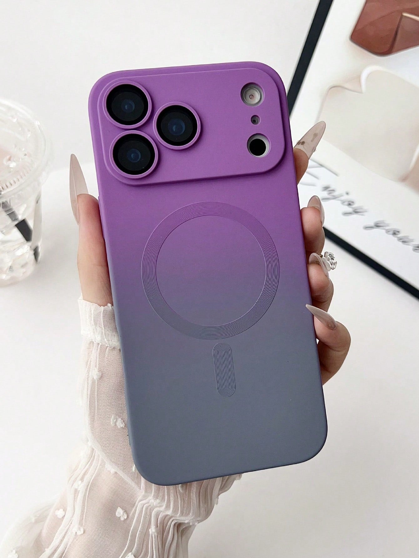 Fashion Gradient Silicone Multicolor Matte Magnetic Phone Case Compatible With IPhone 17 PRO MAX 17 PRO 17 Air 17 16 15 14 13 12 11 Pro Max Plus 16E Christmas Gift Winter Gift