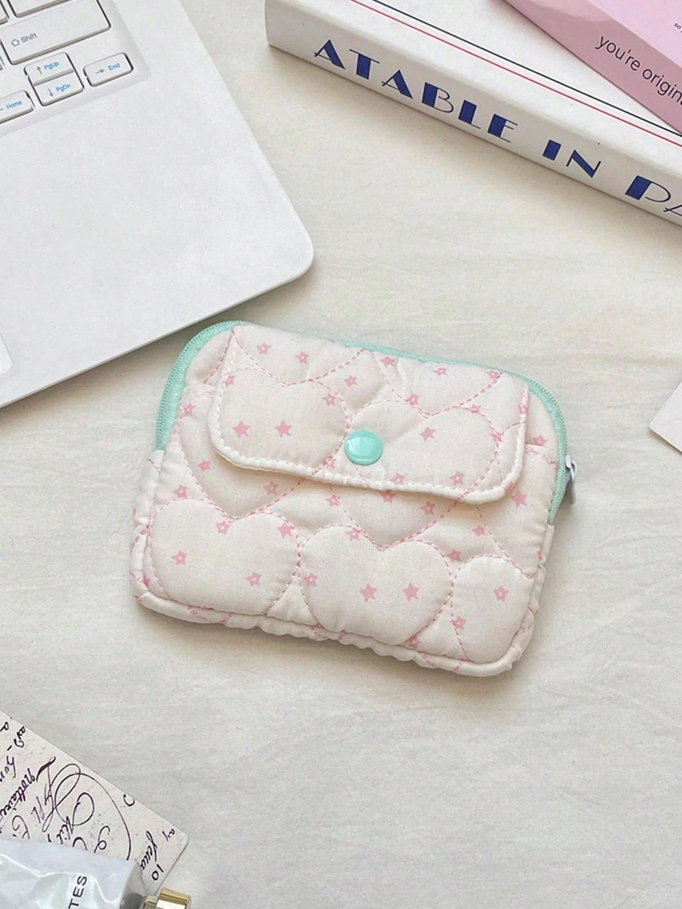 Fashion Quilted Gingham CCD Camera Storage Bag Camera Protective Case Digital Camera Carrying Case Camera Bag Charger Bag Card Holder Coin Purse