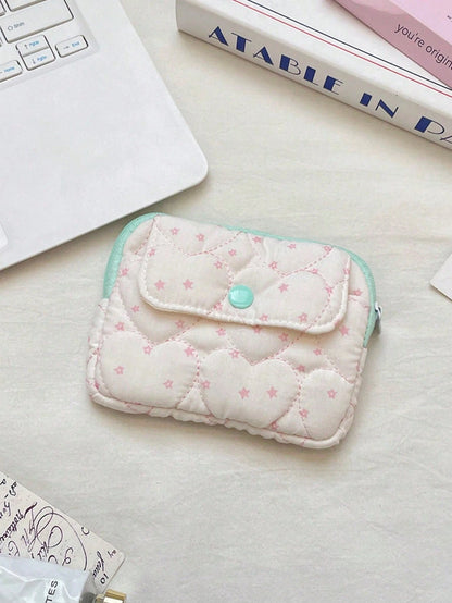 Fashion Quilted Gingham CCD Camera Storage Bag Camera Protective Case Digital Camera Carrying Case Camera Bag Charger Bag Card Holder Coin Purse
