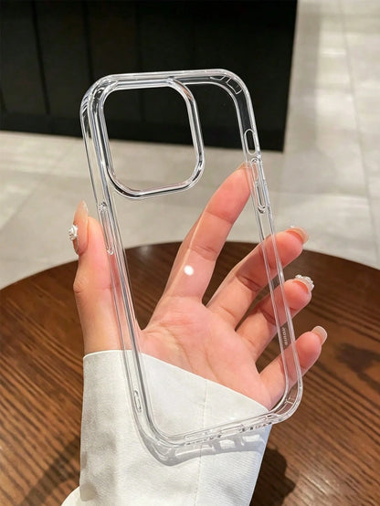 Fashionable Minimalist Transparent TPU Phone Case Suitable For IPhone 17/17 Pro/17 Pro Max/16/16 Pro/16 Pro Max/15/15 Pro/15 Pro Max/14/14 Pro/14 Pro Max/13/12/11, Waterproof, Shockproof, Scratch-Resi