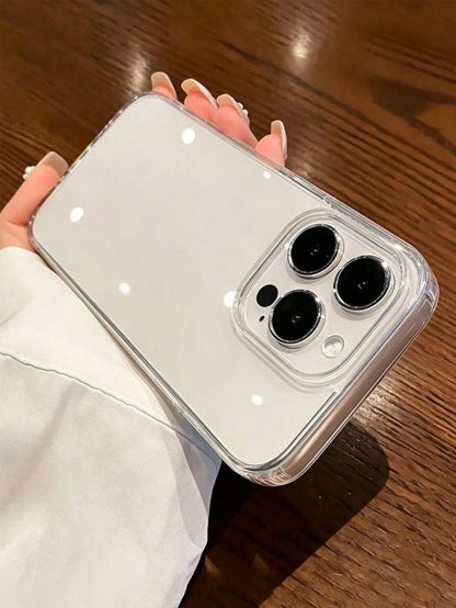 Fashionable Minimalist Transparent TPU Phone Case Suitable For IPhone 17/17 Pro/17 Pro Max/16/16 Pro/16 Pro Max/15/15 Pro/15 Pro Max/14/14 Pro/14 Pro Max/13/12/11, Waterproof, Shockproof, Scratch-Resi
