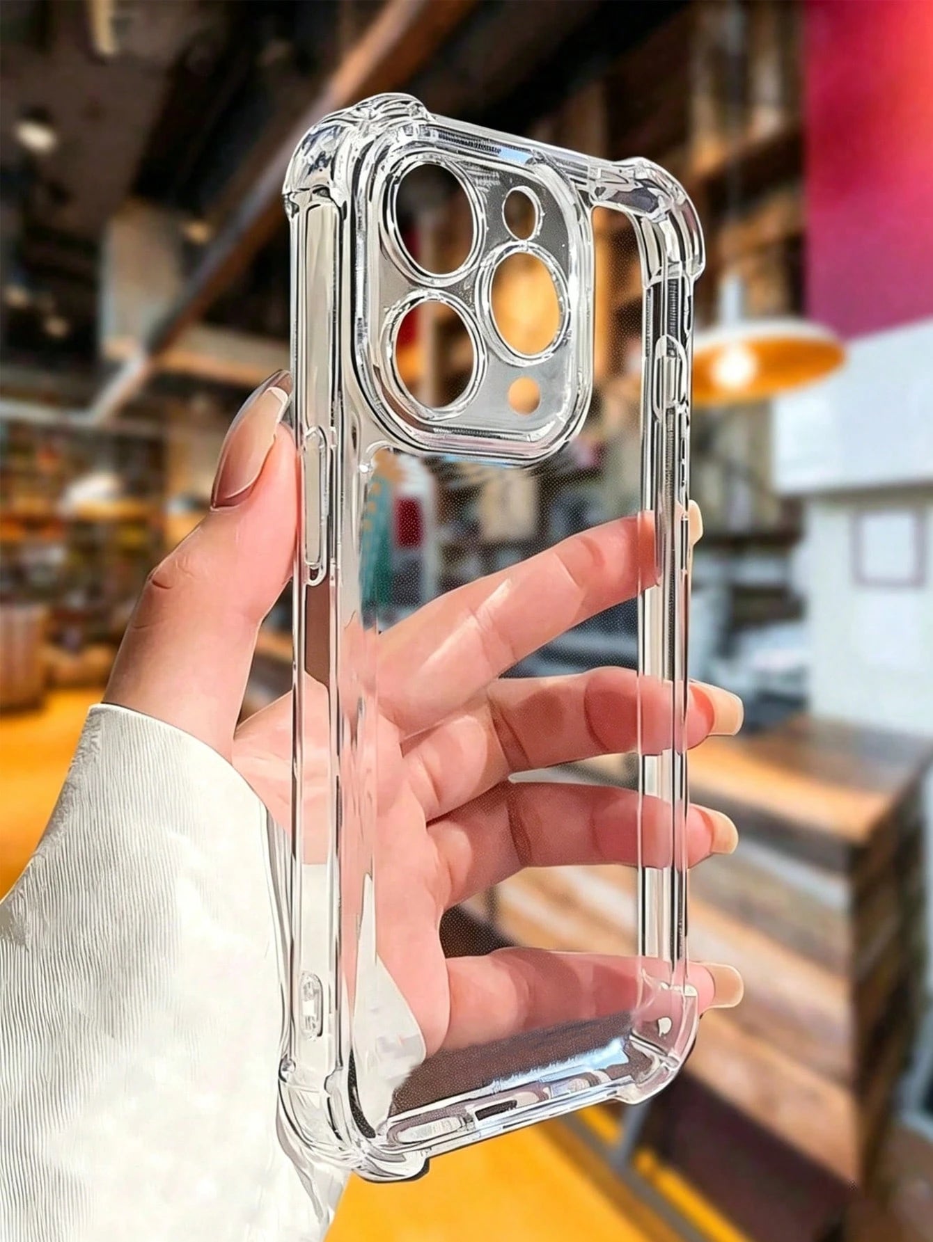 Fashionable Minimalist Transparent TPU Phone Case Suitable For IPhone 17/17 Pro/17 Pro Max/16/16 Pro/16 Pro Max/15/15 Pro/15 Pro Max/14/14 Pro/14 Pro Max/13/12/11, Waterproof, Shockproof, Scratch-Resi