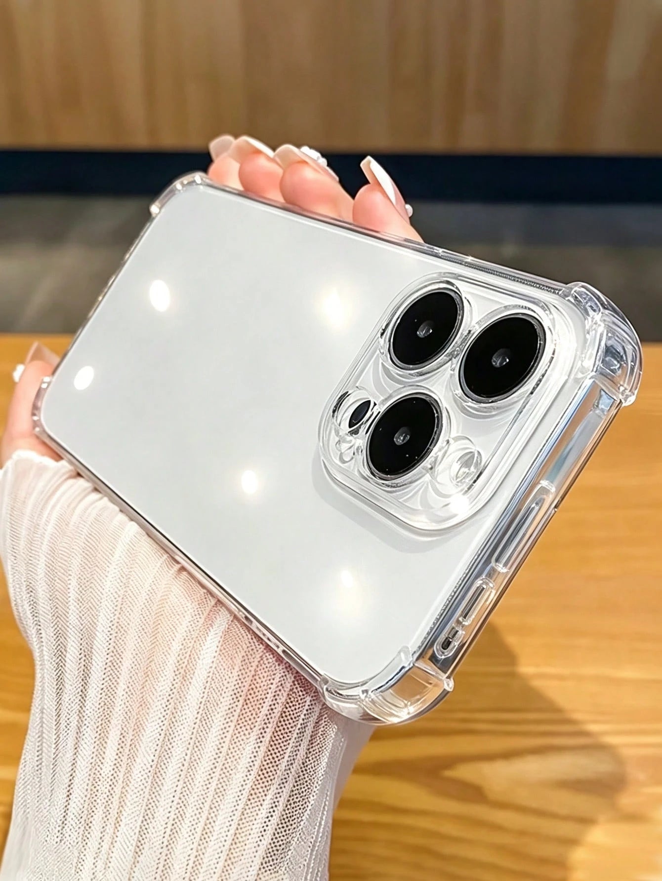 Fashionable Minimalist Transparent TPU Phone Case Suitable For IPhone 17/17 Pro/17 Pro Max/16/16 Pro/16 Pro Max/15/15 Pro/15 Pro Max/14/14 Pro/14 Pro Max/13/12/11, Waterproof, Shockproof, Scratch-Resi