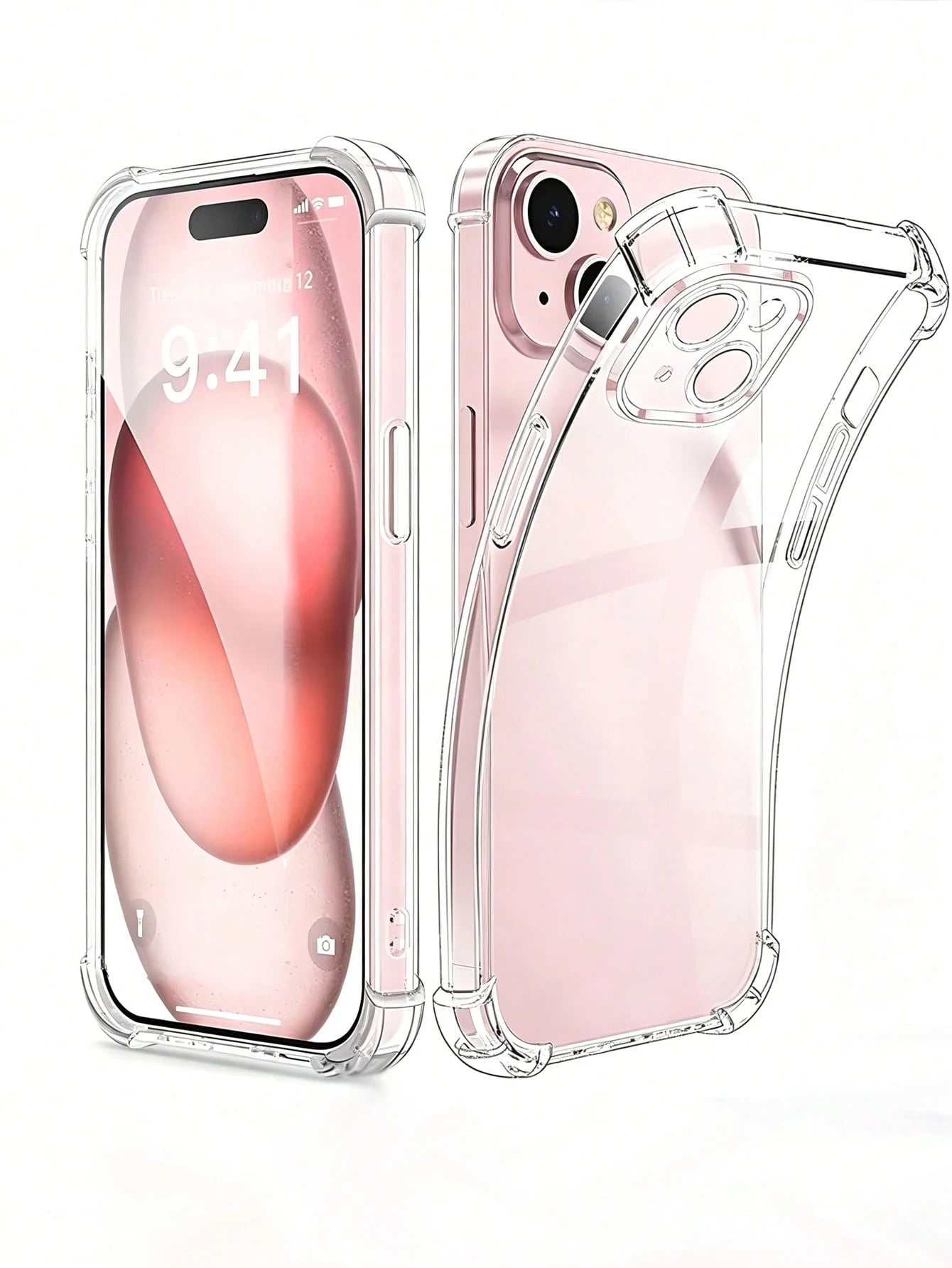 Fashionable Minimalist Transparent TPU Phone Case Suitable For IPhone 17/17 Pro/17 Pro Max/16/16 Pro/16 Pro Max/15/15 Pro/15 Pro Max/14/14 Pro/14 Pro Max/13/12/11, Waterproof, Shockproof, Scratch-Resi