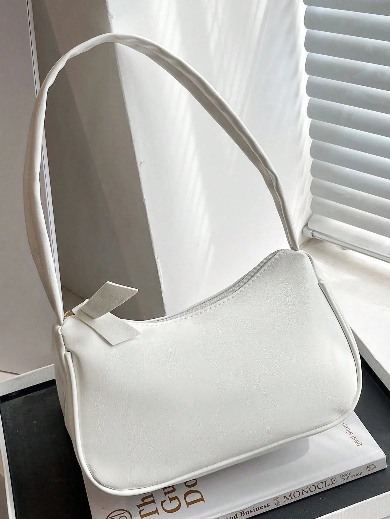 Fashionable New Candy Color Cloud Shaped Solid Color Shoulder Bag, Cute Underarm Bag, Kawaii, Cream Bag