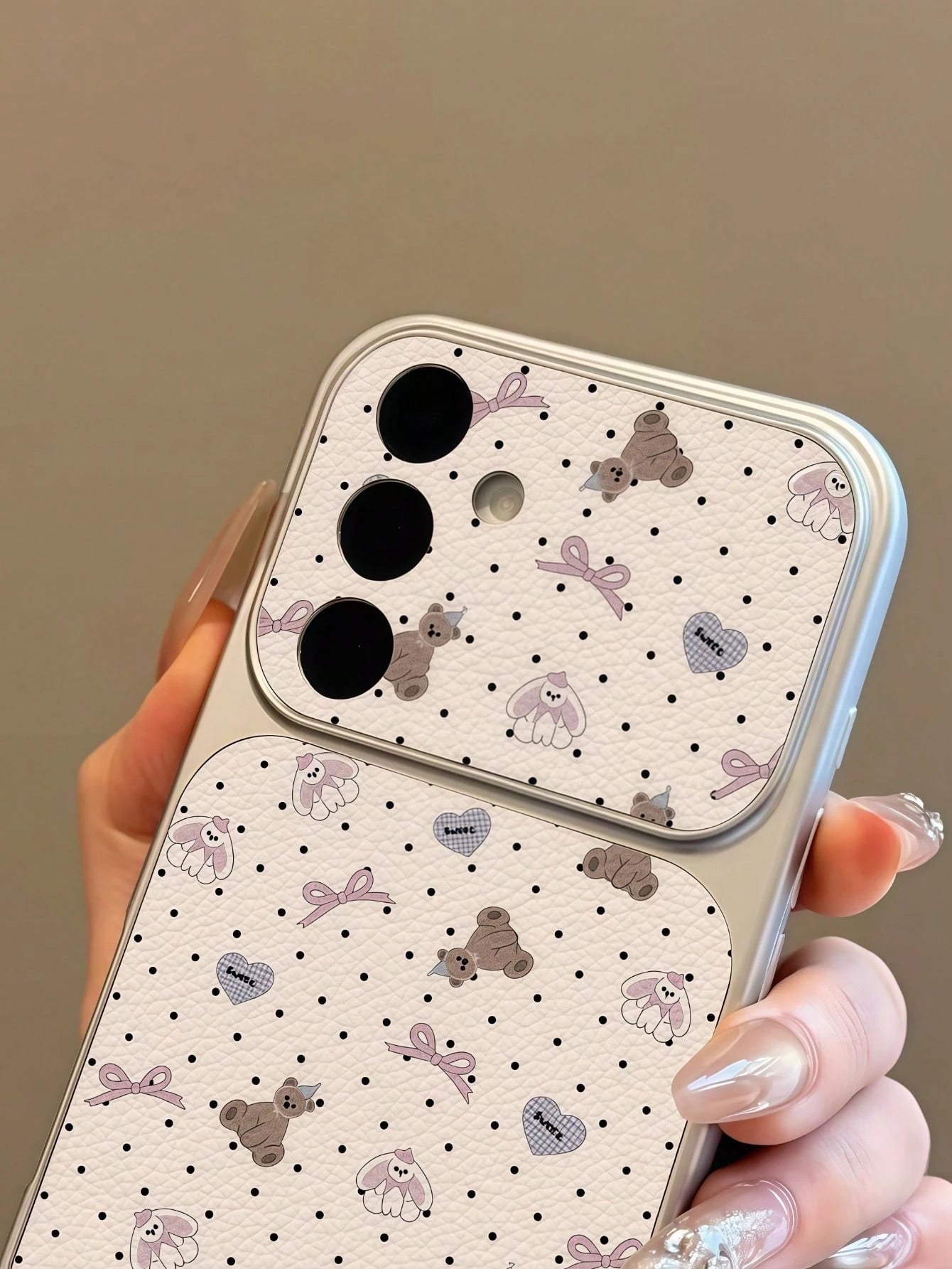 Fashionable Star Polka Dot Bow Heart Animal Pattern Spray-Painted TPU Full Coverage Phone Case Compatible With Apple 17 Pro Max/16 Pro Max/15 Pro Max/14 Pro Max/13 Pro Max/12 Pro Max/11 Pro Max/Galaxy