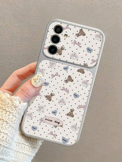 Fashionable Star Polka Dot Bow Heart Animal Pattern Spray-Painted TPU Full Coverage Phone Case Compatible With Apple 17 Pro Max/16 Pro Max/15 Pro Max/14 Pro Max/13 Pro Max/12 Pro Max/11 Pro Max/Galaxy
