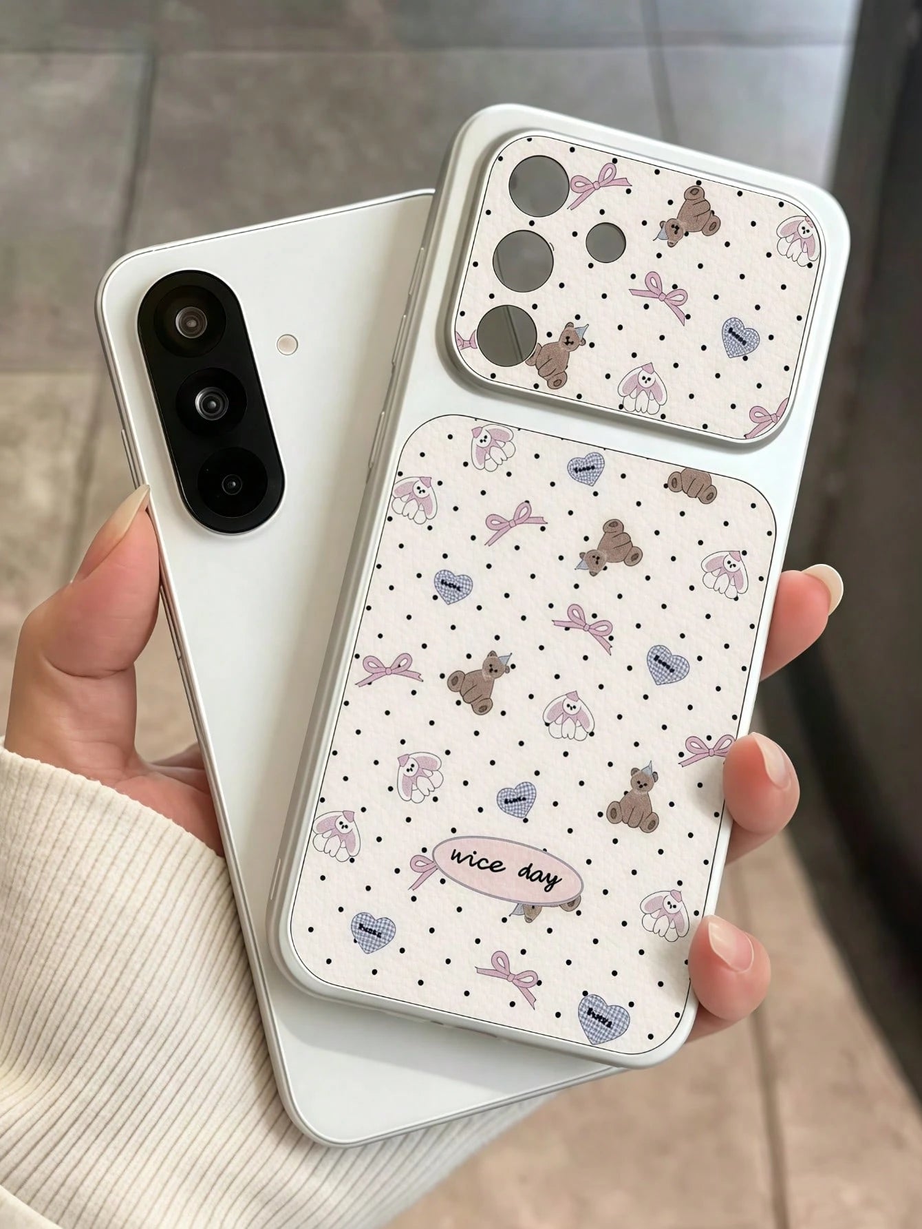 Fashionable Star Polka Dot Bow Heart Animal Pattern Spray-Painted TPU Full Coverage Phone Case Compatible With Apple 17 Pro Max/16 Pro Max/15 Pro Max/14 Pro Max/13 Pro Max/12 Pro Max/11 Pro Max/Galaxy