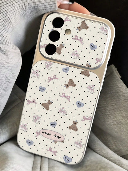 Fashionable Star Polka Dot Bow Heart Animal Pattern Spray-Painted TPU Full Coverage Phone Case Compatible With Apple 17 Pro Max/16 Pro Max/15 Pro Max/14 Pro Max/13 Pro Max/12 Pro Max/11 Pro Max/Galaxy