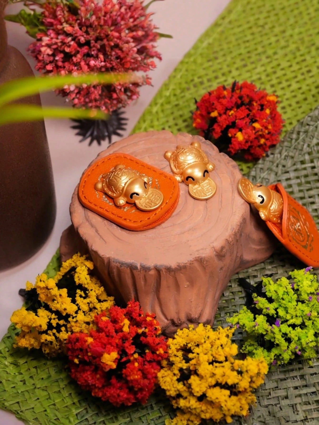 Feng Shui Wealth‑Attracting Turtle Ornament With Coins In Its Mouth-Symbolizing Longevity And Financial Stability.