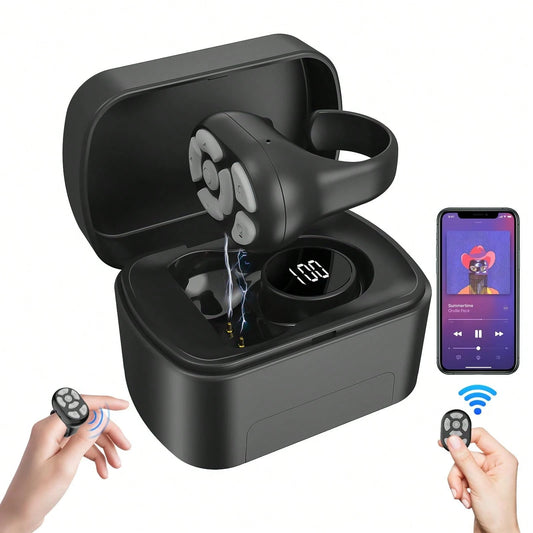 Fingertip Wireless Bluetooth Remote Control, Short Video Phone Bluetooth Selfie Clicker, Remote App Clicker, Rechargeable Scroll Ring Camera Remote Control, Suitable For Summer Vacation, Travel, Porta