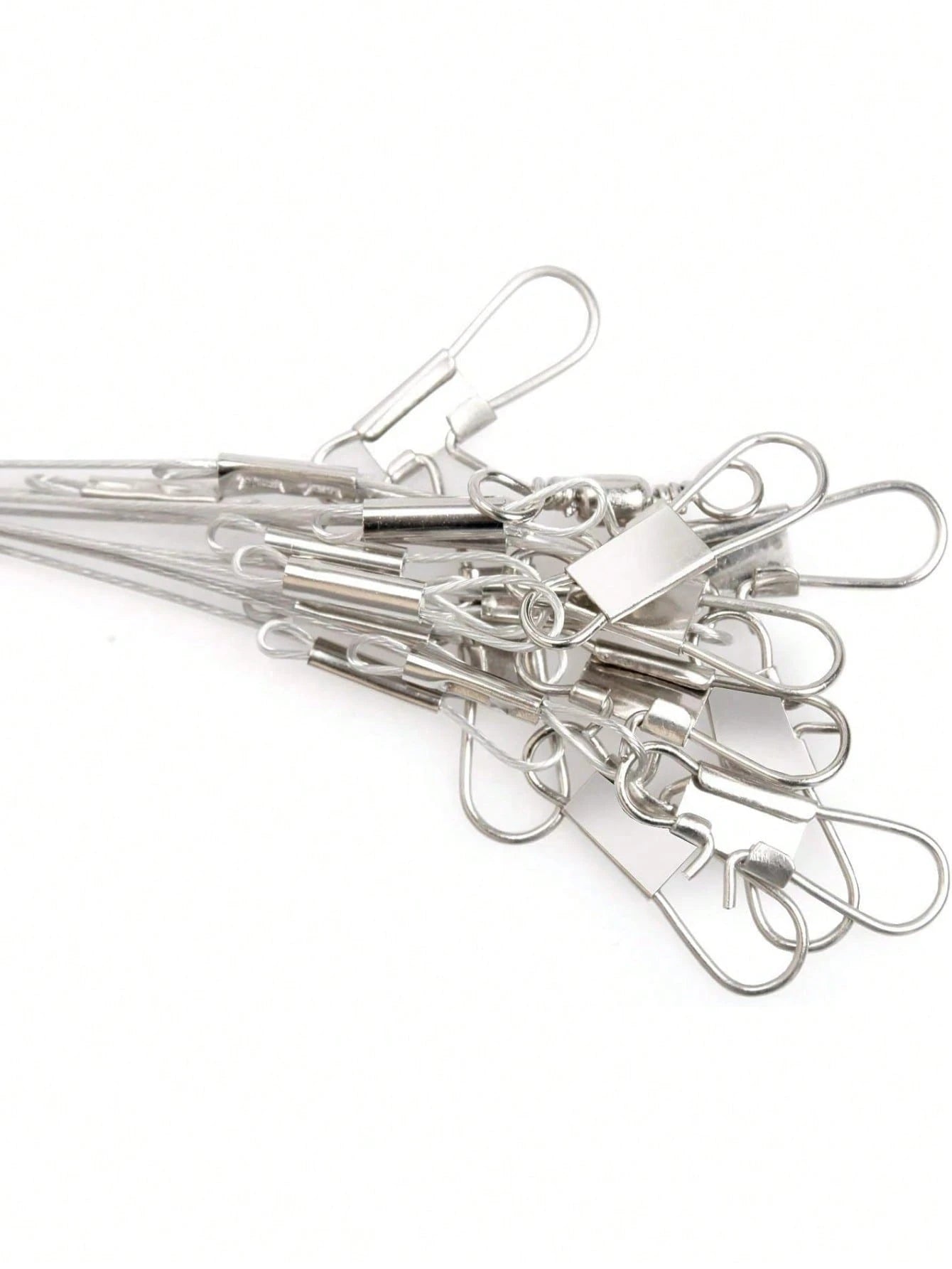 Fishing Leaders Stainless Steel Fishing Rigs Fishing Gear Tackle High-Strength Fishing Wire, With Swivel Snaps Beads For Lures Bait Hooks