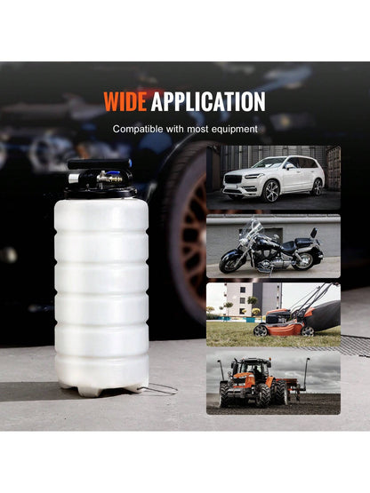 Fluid Extractor, 1.74-4 Gallons, Pneumatic/Manual Hand-Operated Oil Changer Vacuum Fluid Extractor With Dipstick And Suction Hose, Oil Extractor Change Pump For Automotive Fluids Vacuum Evacuation
