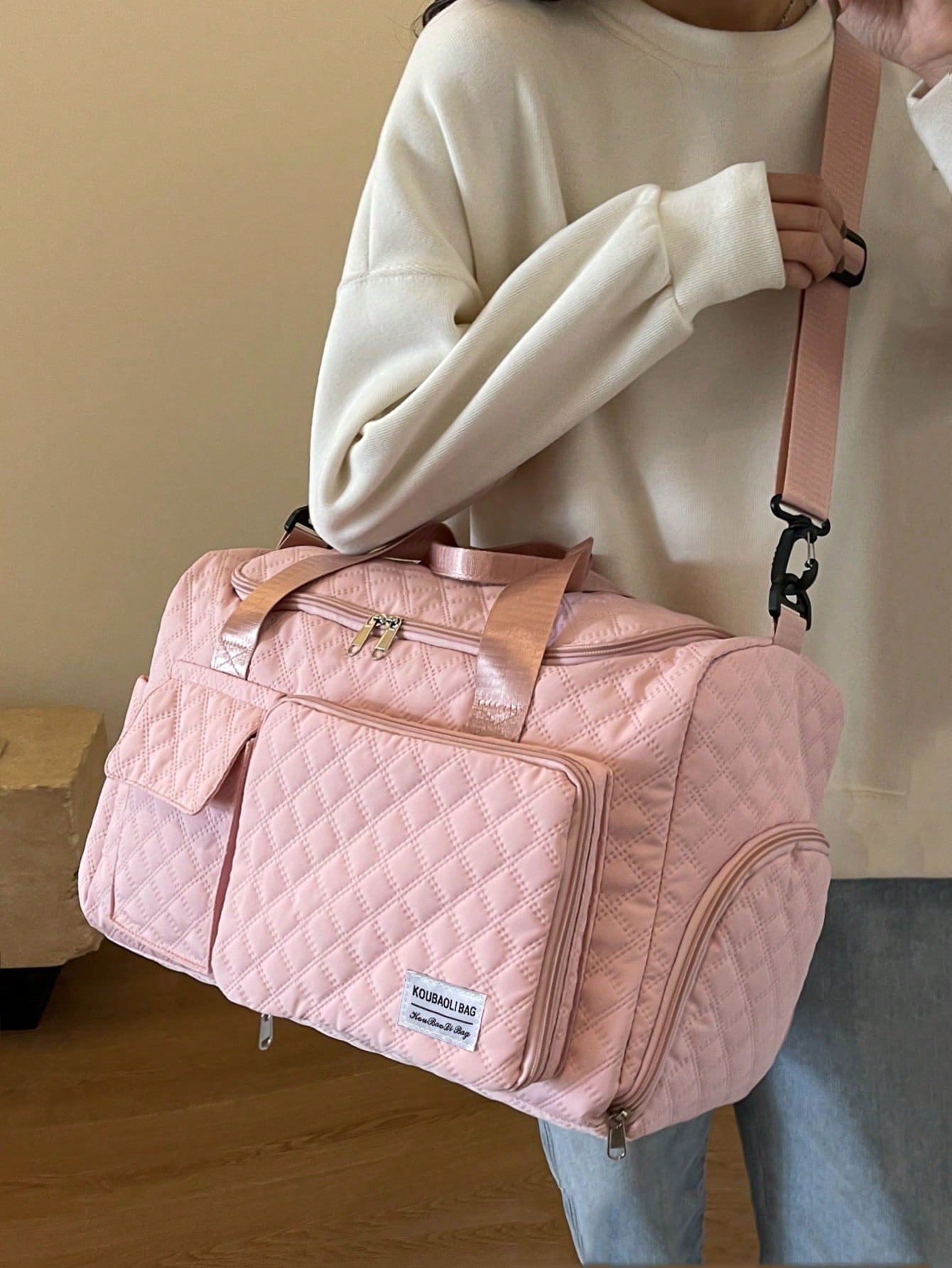 Foldable Portable Travel Bag, Hospital Maternity Bag, School Supplies Bag, Lightweight, Durable, Stylish, For Home, For Outdoor, Daily Use, Summer