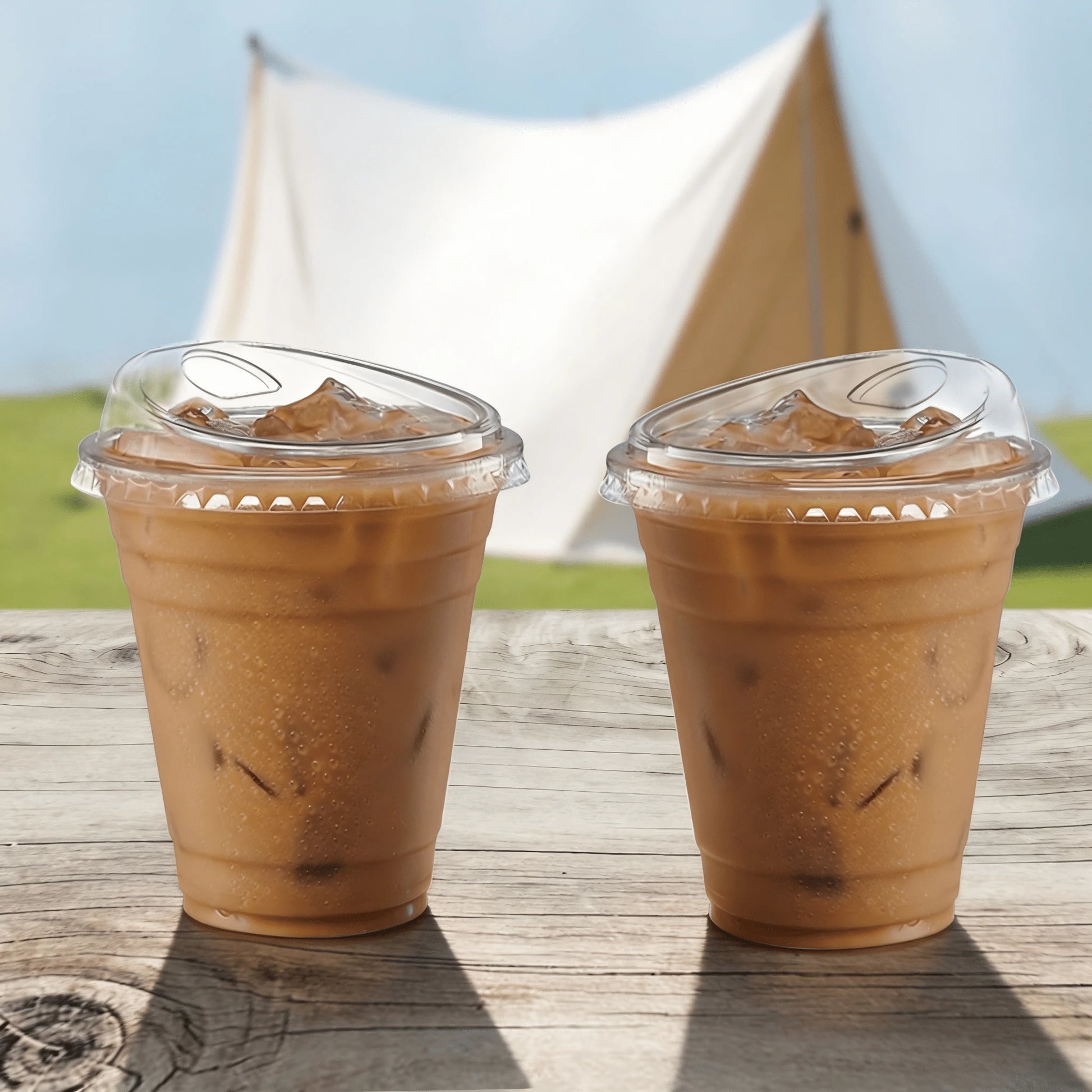 FookmeKag 100 Pcs Heavy-Duty Clear Reusable Cups, Washable And Durable, 12/16/20/24 Oz Crystal Clear Beverage Cups,Durable Heavy-Duty PET Smoothie And Iced Coffee Cups, Perfect For Cold Drinks, Ideal