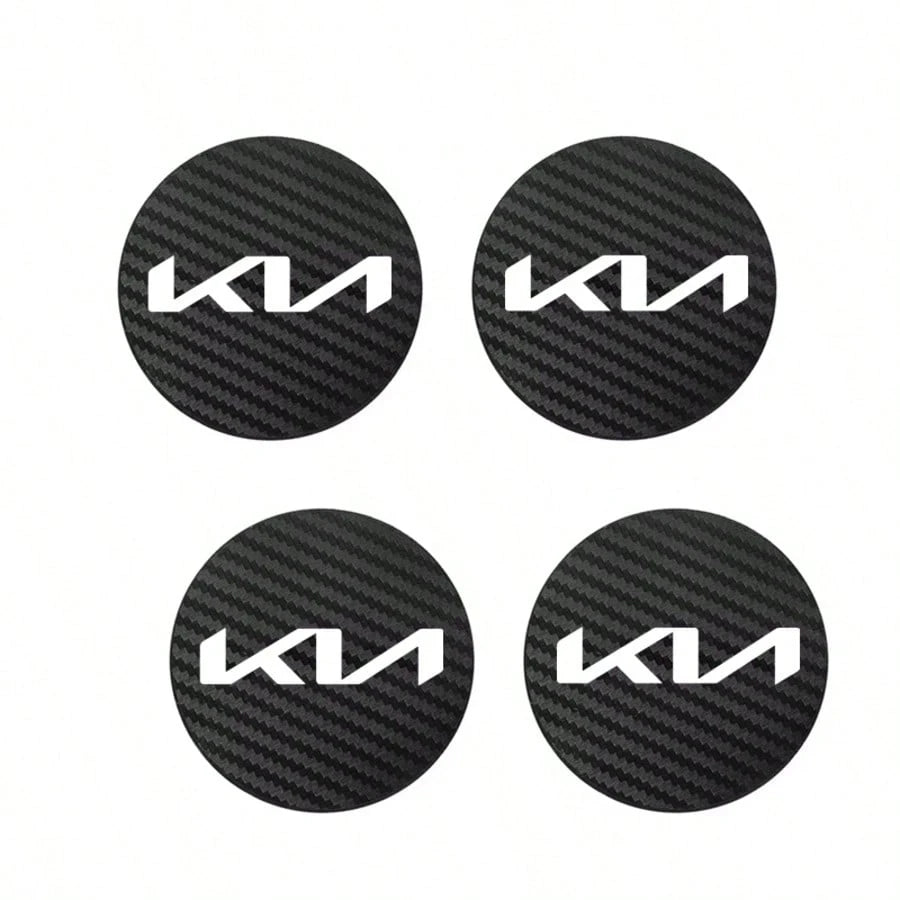 For KIA Car Accessories 2PCS Or 4PCS Style Carbon Fiber Car Cup Coasters Anti-Slip Vehicle Cup Holder Inserts For Car Interior Accessories