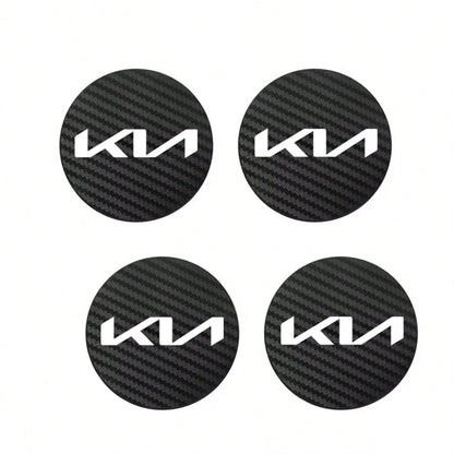 For KIA Car Accessories 2PCS Or 4PCS Style Carbon Fiber Car Cup Coasters Anti-Slip Vehicle Cup Holder Inserts For Car Interior Accessories