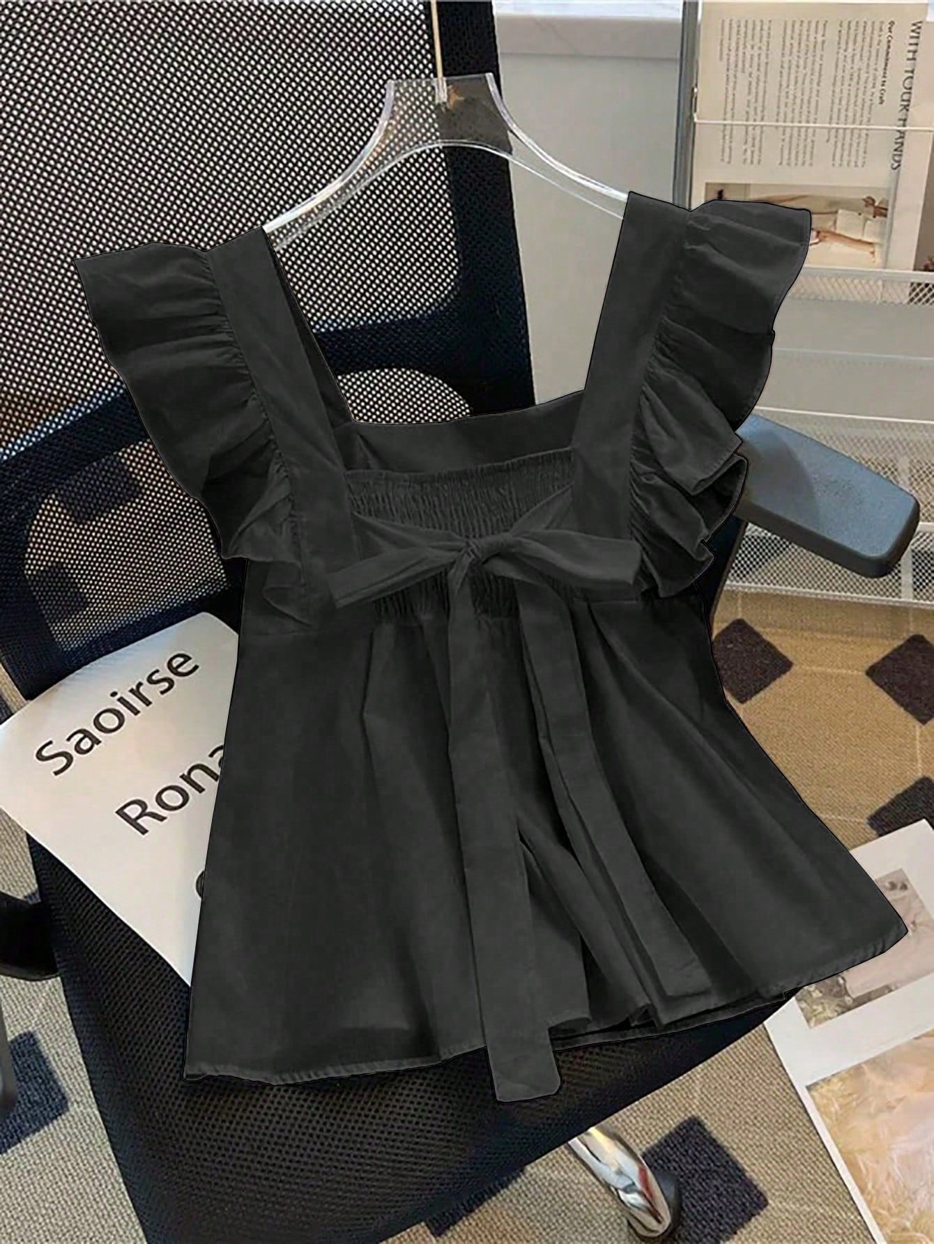 Franclia Women's Fashionable, Elegant And Cute Cap Sleeve Pullover