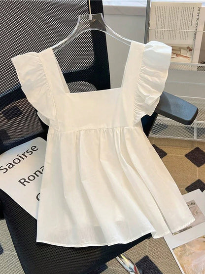 Franclia Women's Fashionable, Elegant And Cute Cap Sleeve Pullover
