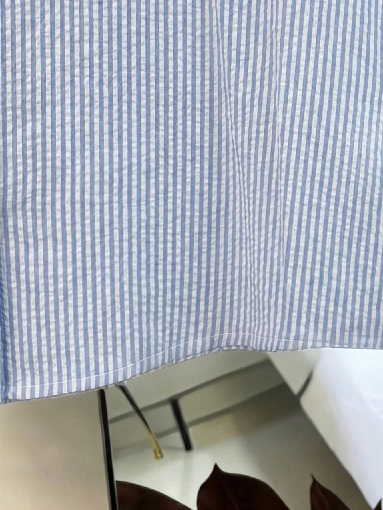 Franclia Women's Striped Puff Sleeve Wrinkled Fabric Short Sleeve Blouse, Suitable For Spring/Summer Outings And Dating Occasions