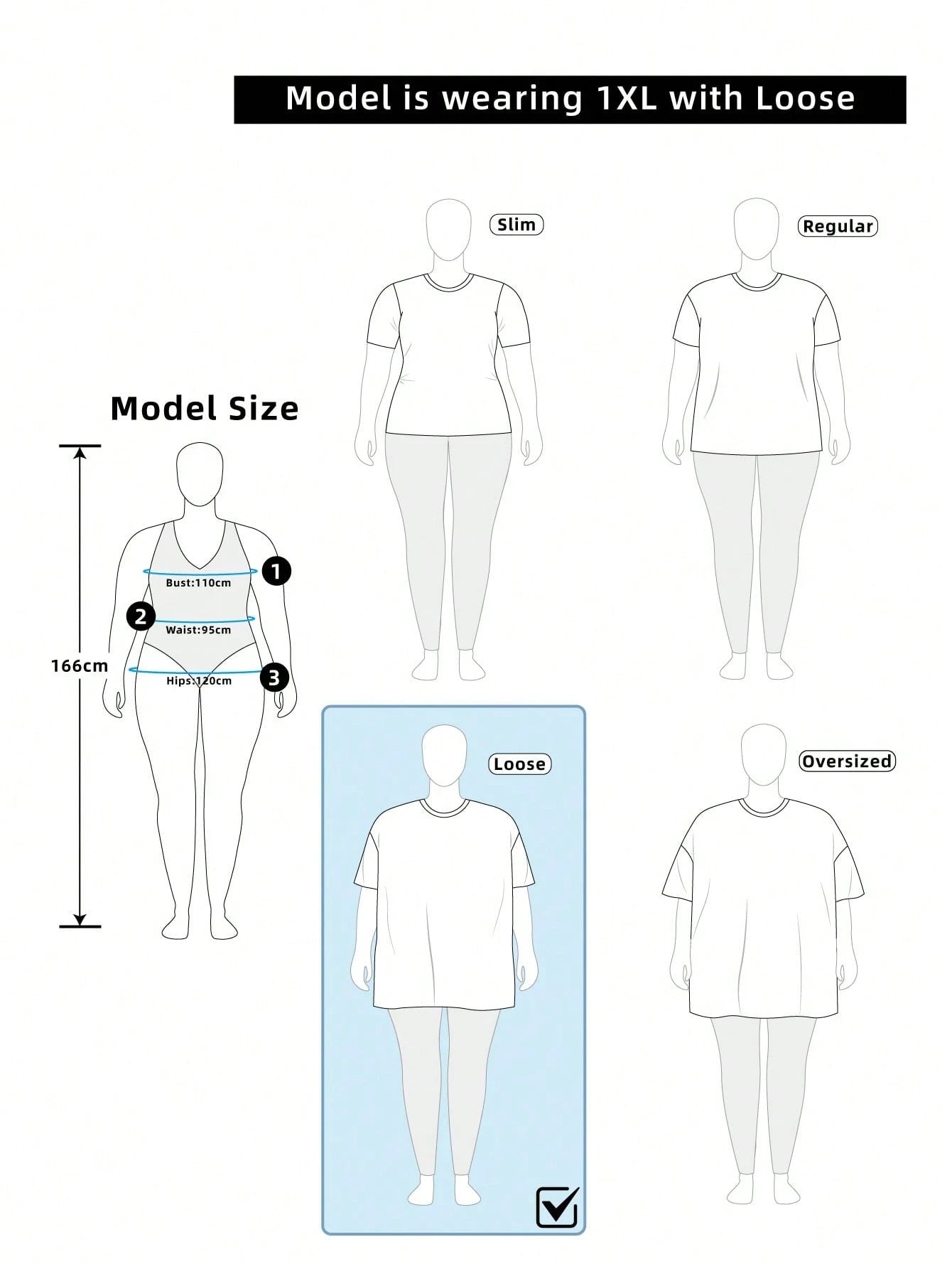 Frenchy Plus Size Solid Color Round Neck Short Sleeve Casual Loose Breathable Summer T-Shirt