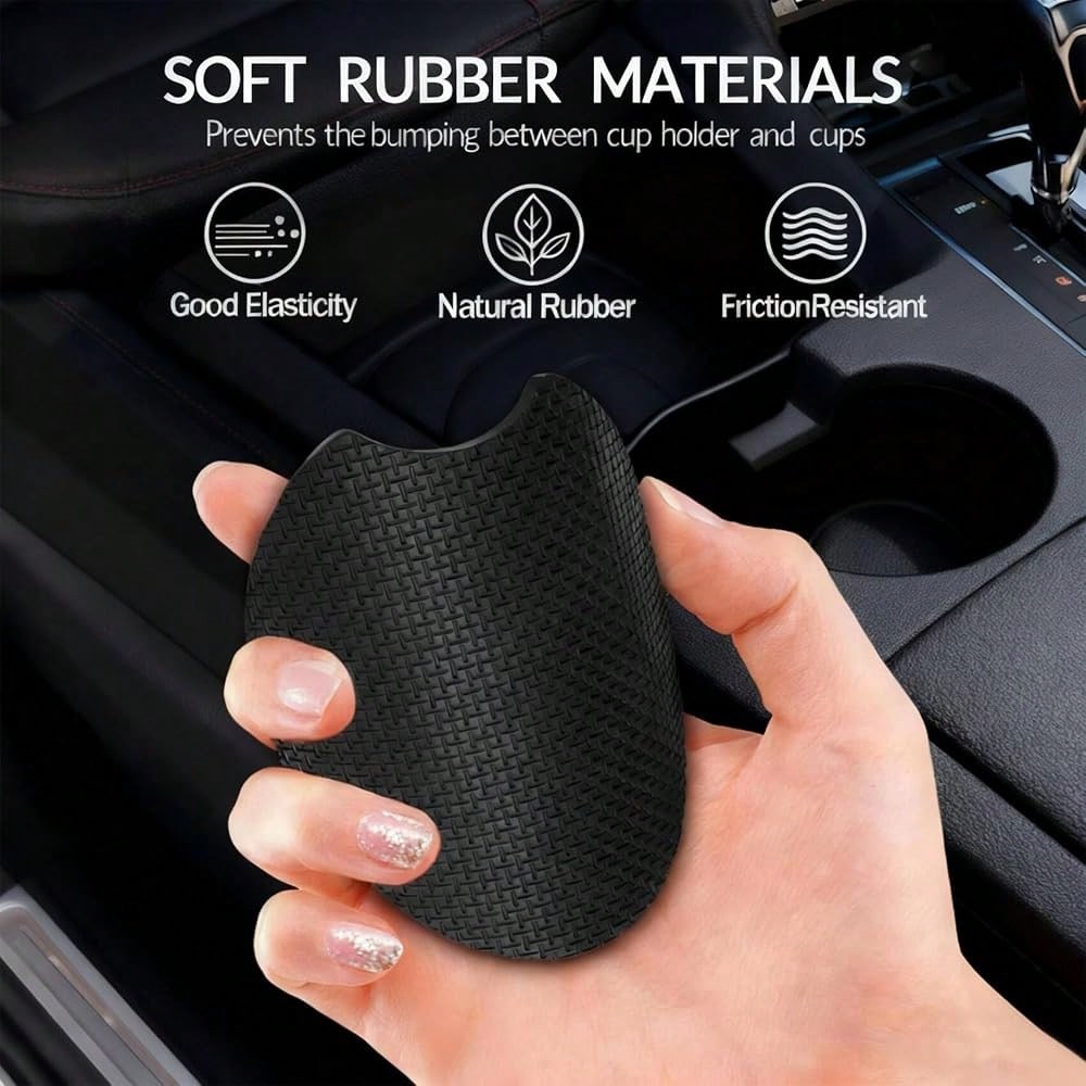 Fries Potato Car Cup Holder Coasters Universal Anti-Slip Rubber Mat| Funny Car Auto Accessories Interior Decor, 2.75\ Car Coasters For