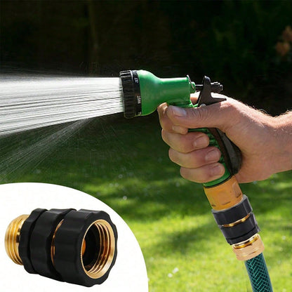 Garden Hose Quick Connector Fittings, 2026 New Water Hose Adapter, Durable 3/4 In Hose Connector, Universal Hose Adapter For Instant Connection, Quick Release Water Hose Adapter For Garden (4PCS)