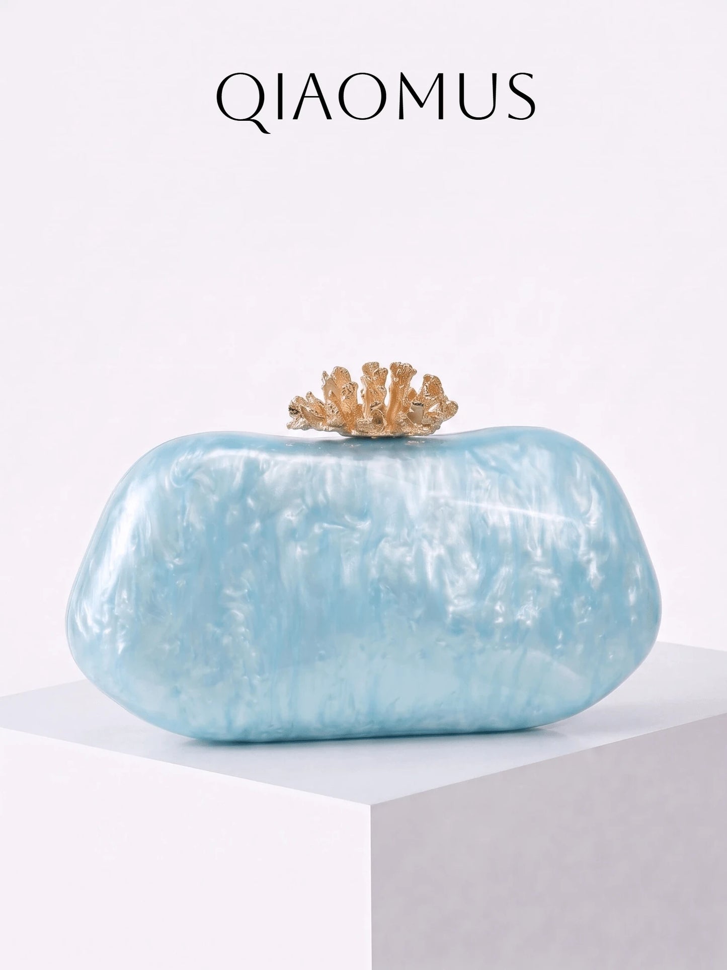 Gets Luxury Women's Acrylic Clutch Bag Marble Pattern Crown Accent Evening Purse Bridal Wedding Gala Fashion Handbag Elegant Acrylic Bag Gift For Ladies