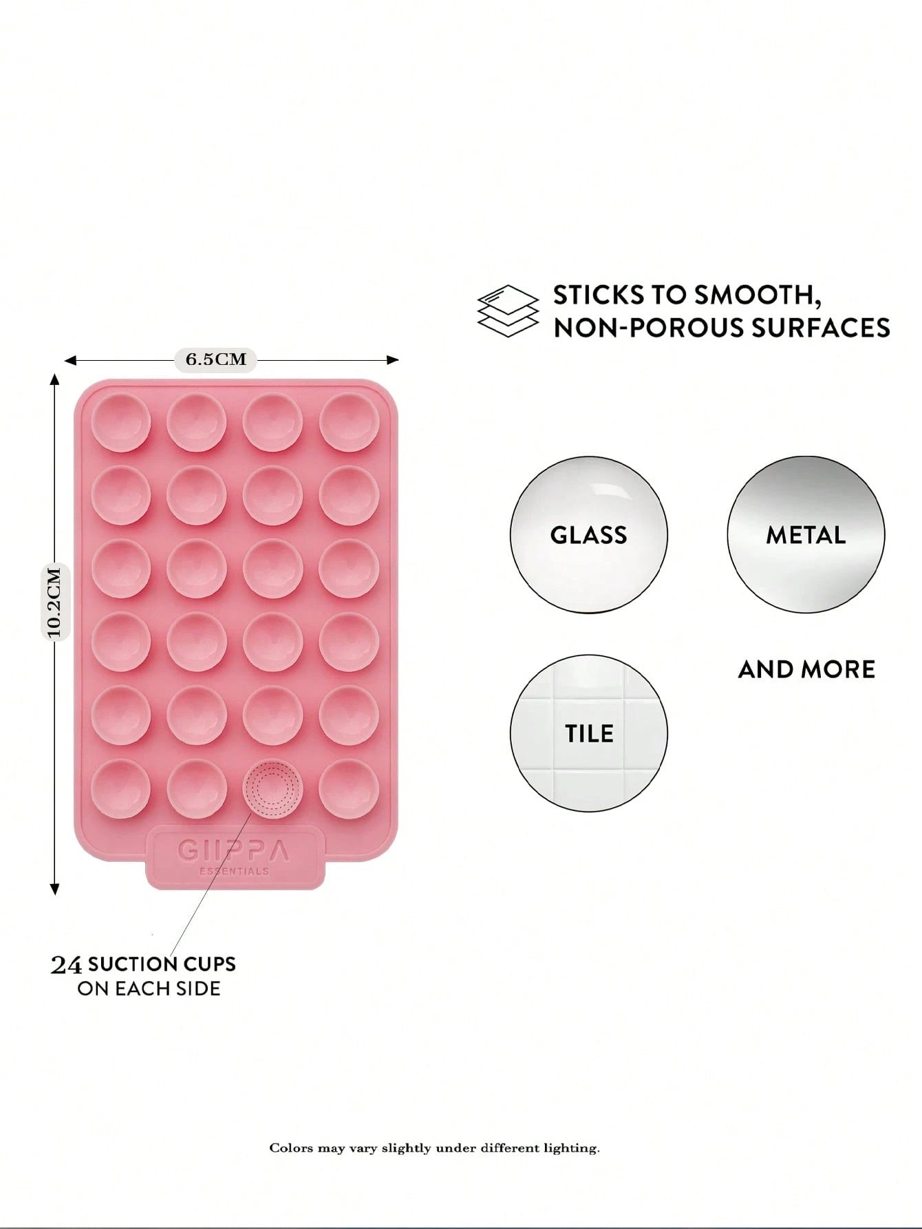 GIIPPA 1 Set Pink Suction Cup + Phone Case, Mint Green Background With Dark Green Polka Dot 2-In-1 Glossy Texture Phone Case, Compatible With Phone 17, 17 Air, 16, 15, 14, 13, 12, 11, Pro Max, Plus, X