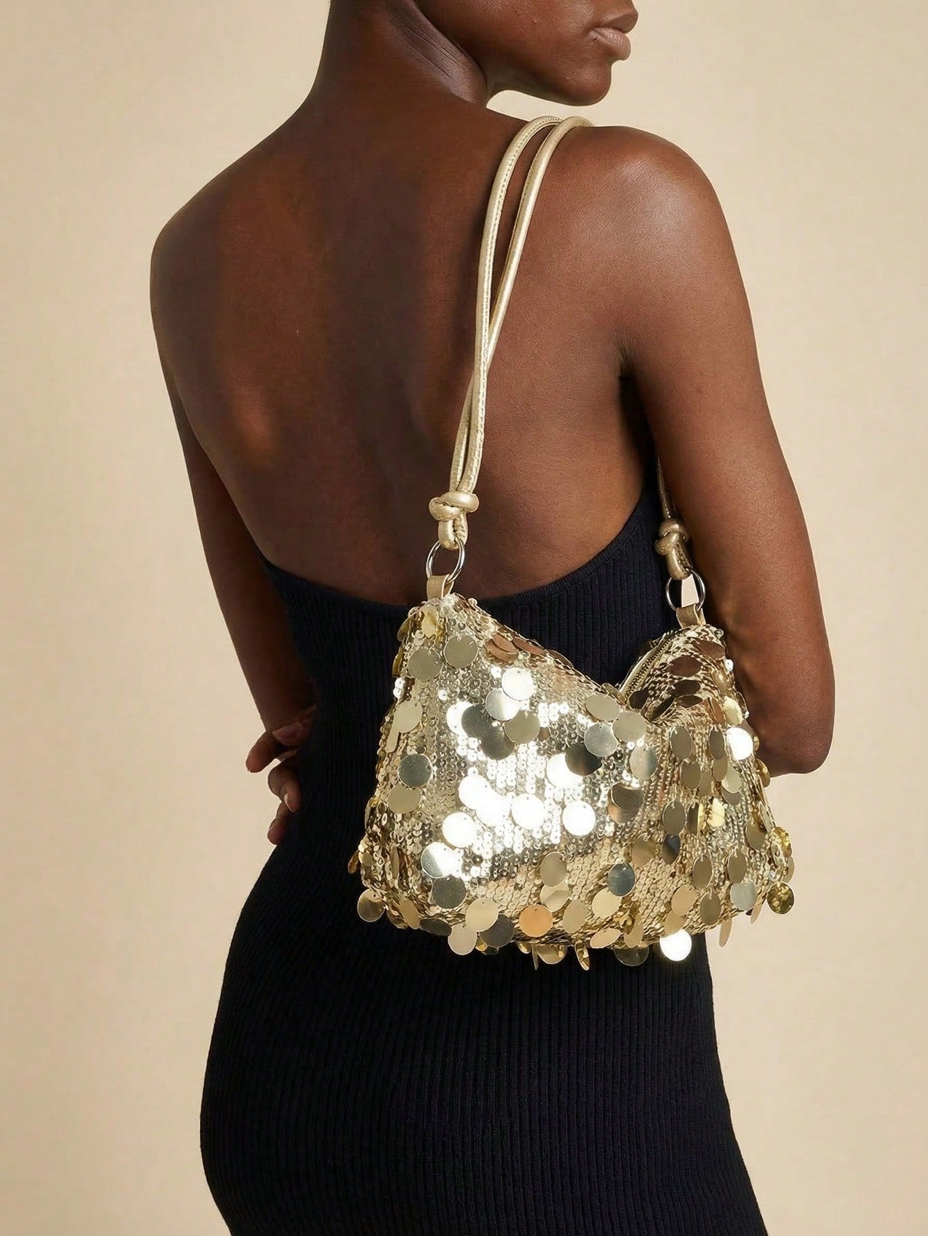 Glamine New Summer Fashion Sequins Armpit Bag, Versatile Large Capacity Shoulder Bag, Handbag For Party