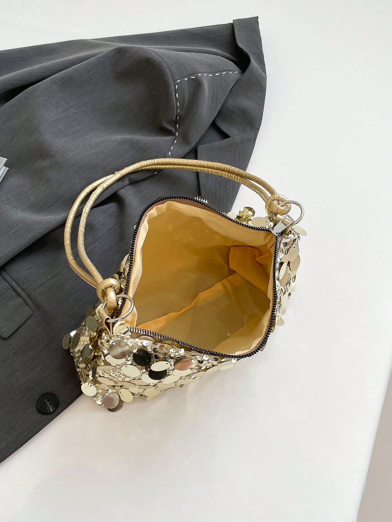 Glamine New Summer Fashion Sequins Armpit Bag, Versatile Large Capacity Shoulder Bag, Handbag For Party