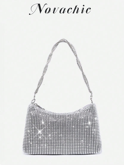 Glamorous, Elegant & Refined, Understated Luxury Shiny Sequin Women's Shoulder Bag, Wedding Items
